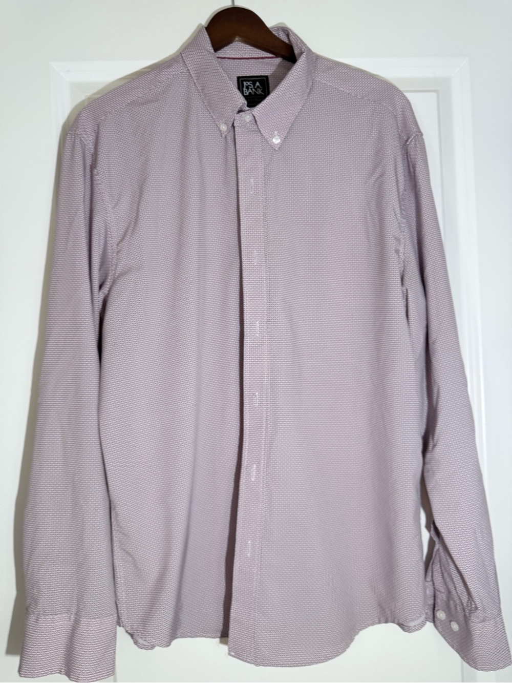 Jos. A. Bank Men's Light Mauve Button-Down Shirt